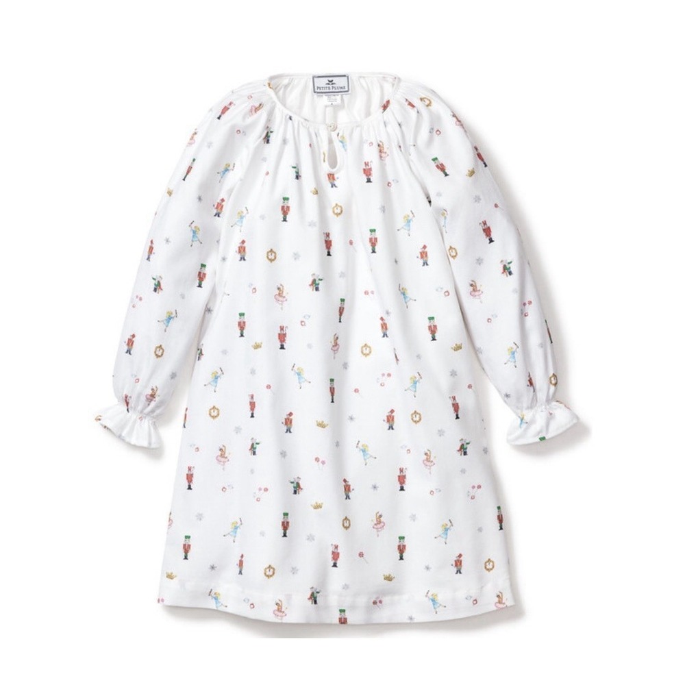 Petite Plume Delphine A Night At The Nutcracker‎ Girls White Nightgown Size 7